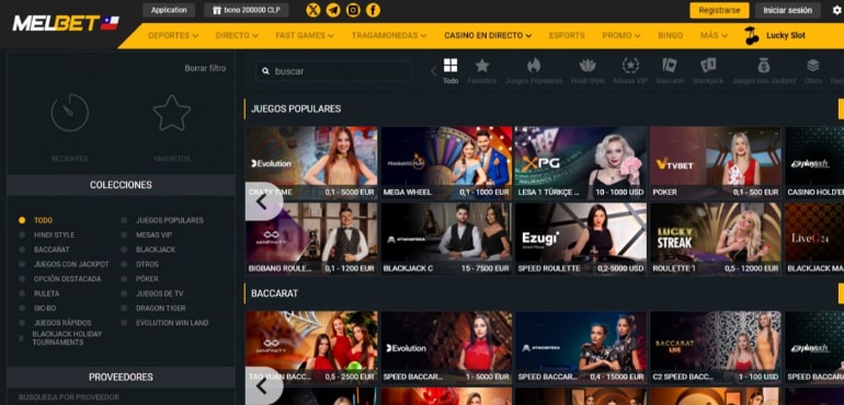Melbet Casino Juegos En Vivo