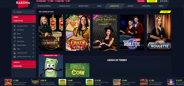 Rabona Casino Juegos En Vivo