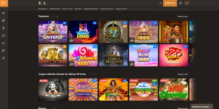 Sol Casino Juegos En Vivo